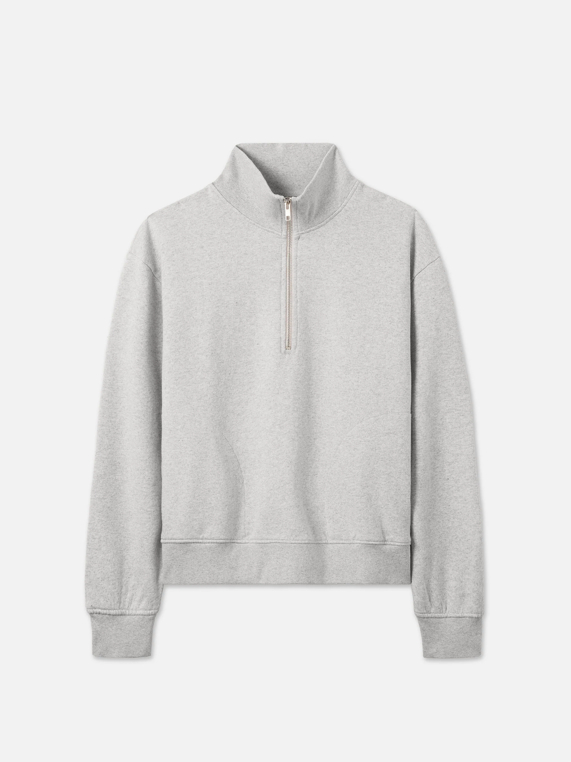 Organic Fleece Quarter Zip Sweatshirt - Image 3