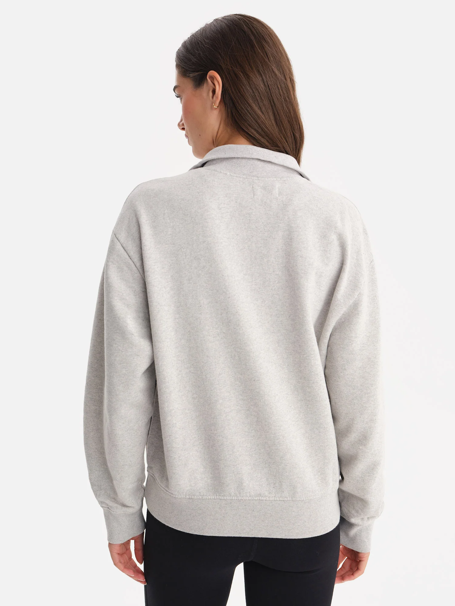 Organic Fleece Quarter Zip Sweatshirt - Image 6