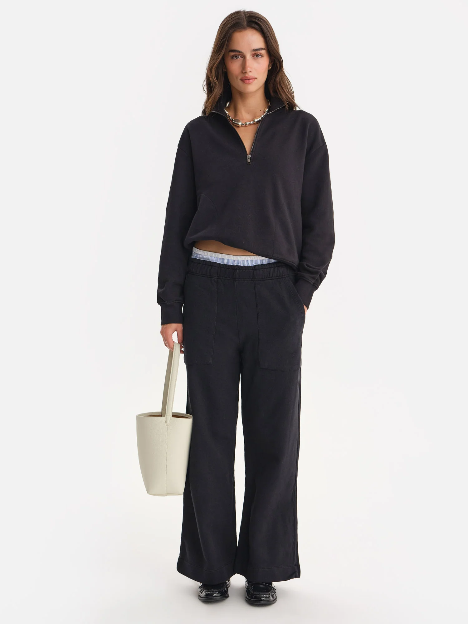 Organic Fleece Quarter Zip Sweatshirt - Image 9
