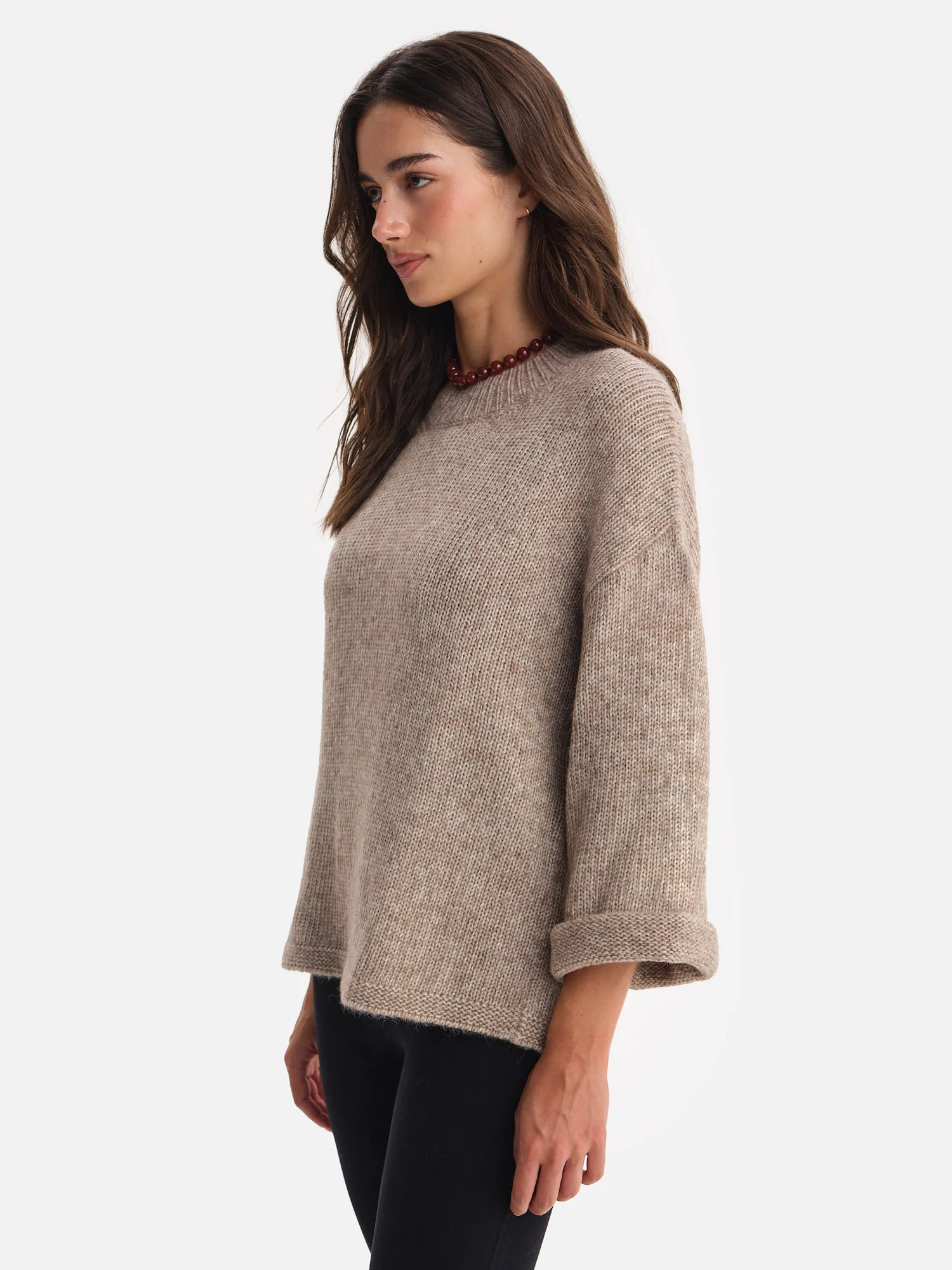 Luxe Alpaca Crewneck Pullover - Image 4