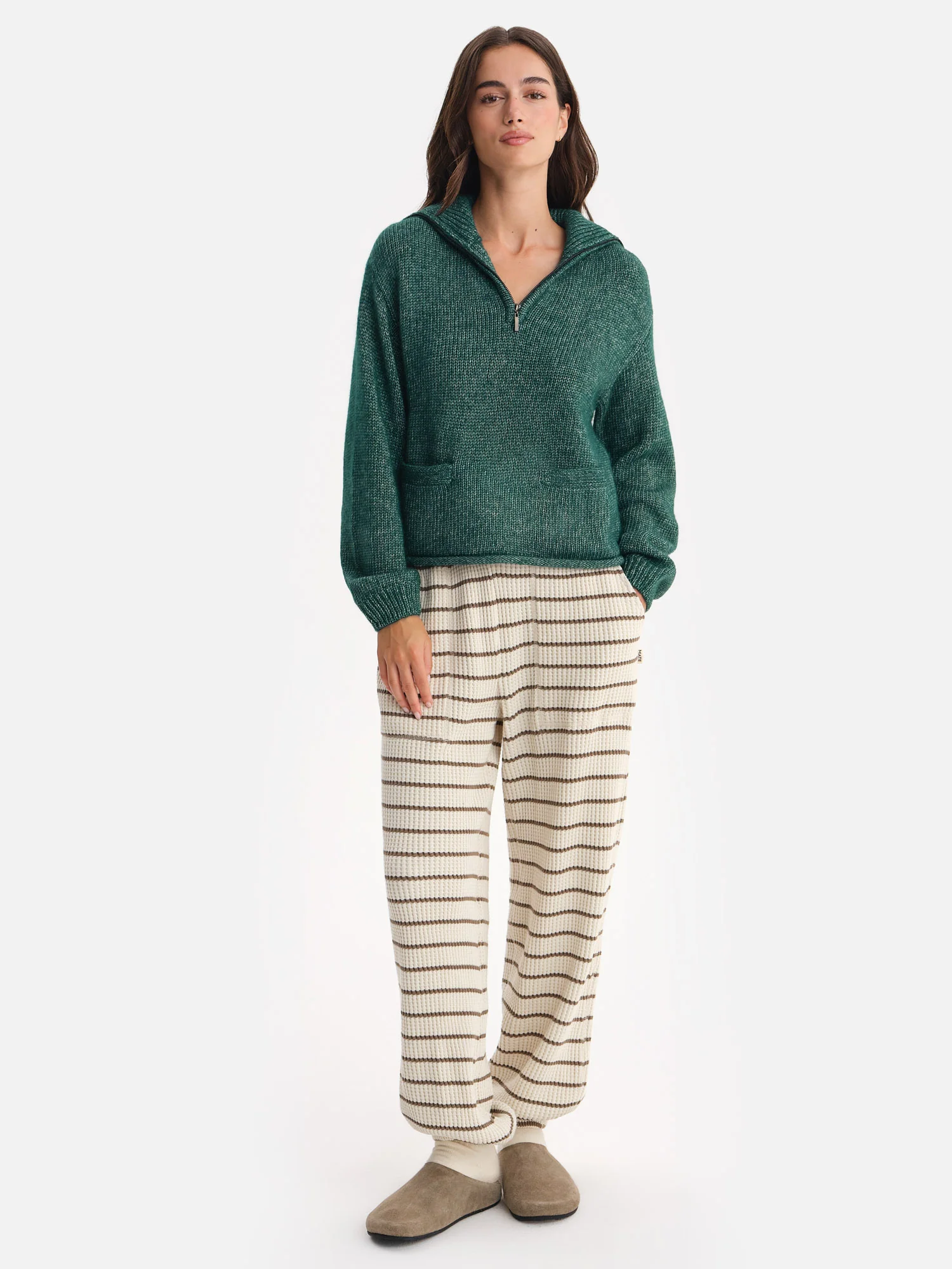 Luxe Alpaca Half-Zip Sweater - Image 7