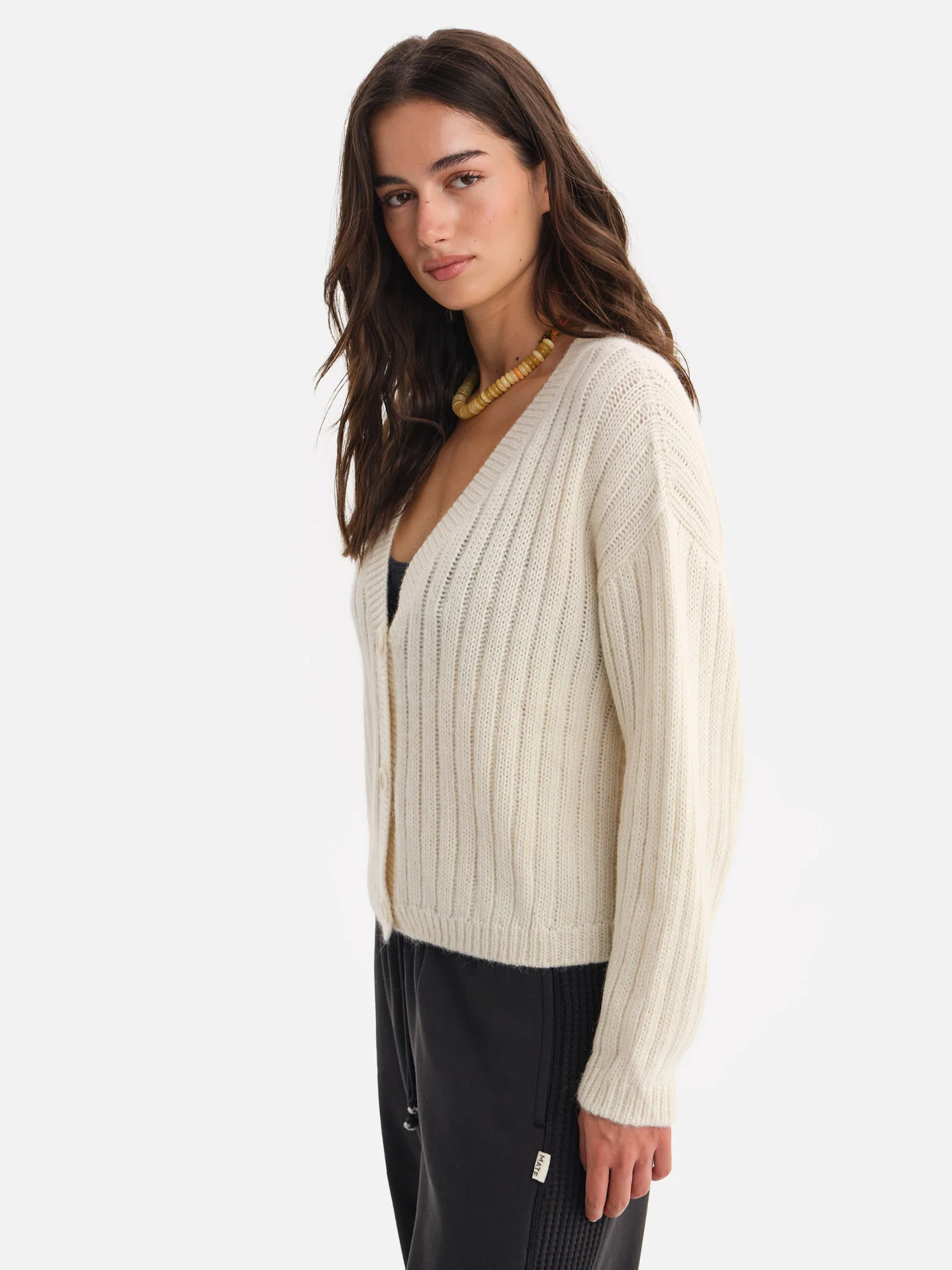Luxe Alpaca Ribbed Cardigan - Image 5