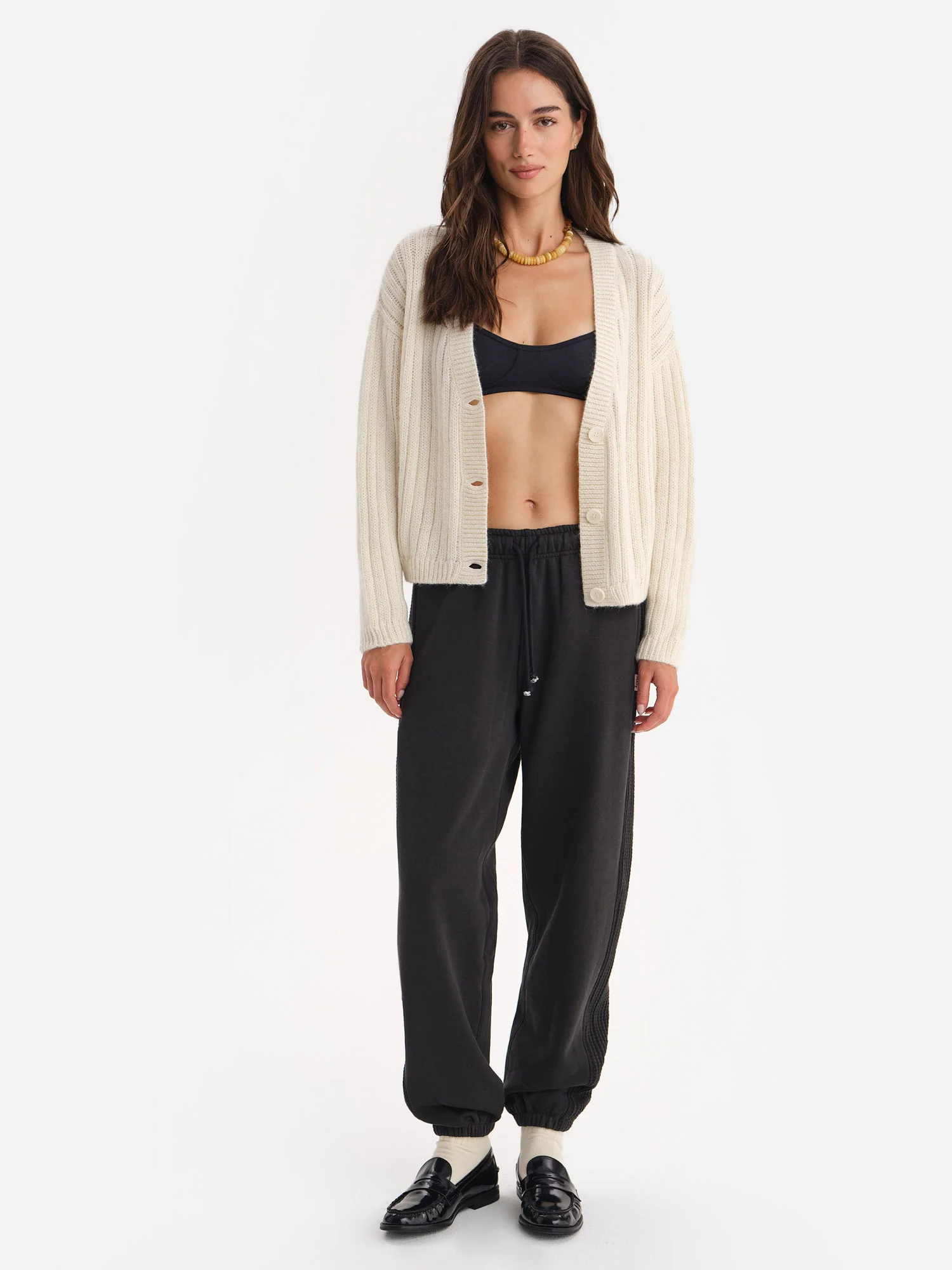Luxe Alpaca Ribbed Cardigan - Image 7