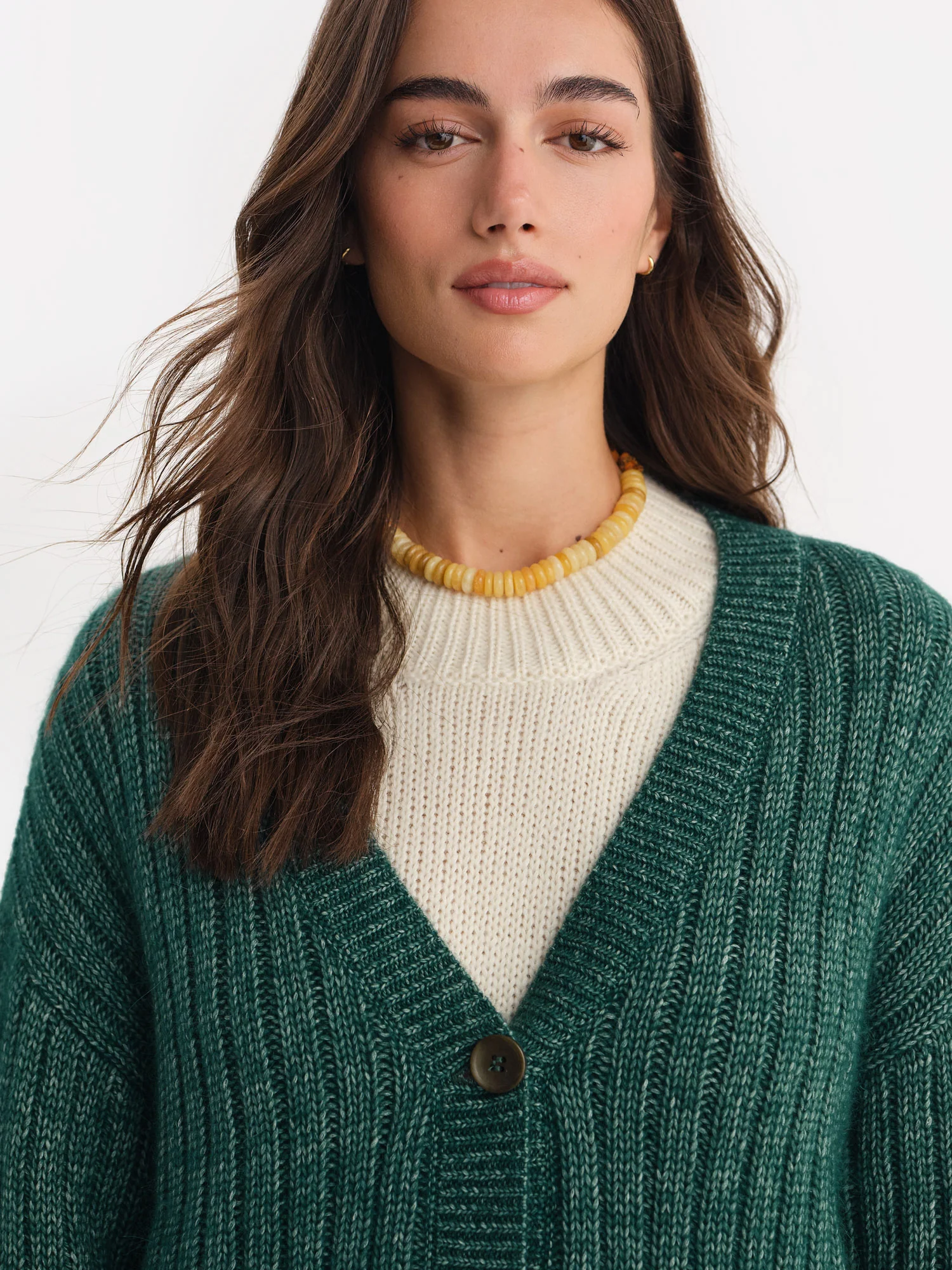 Luxe Alpaca Ribbed Cardigan - Image 3
