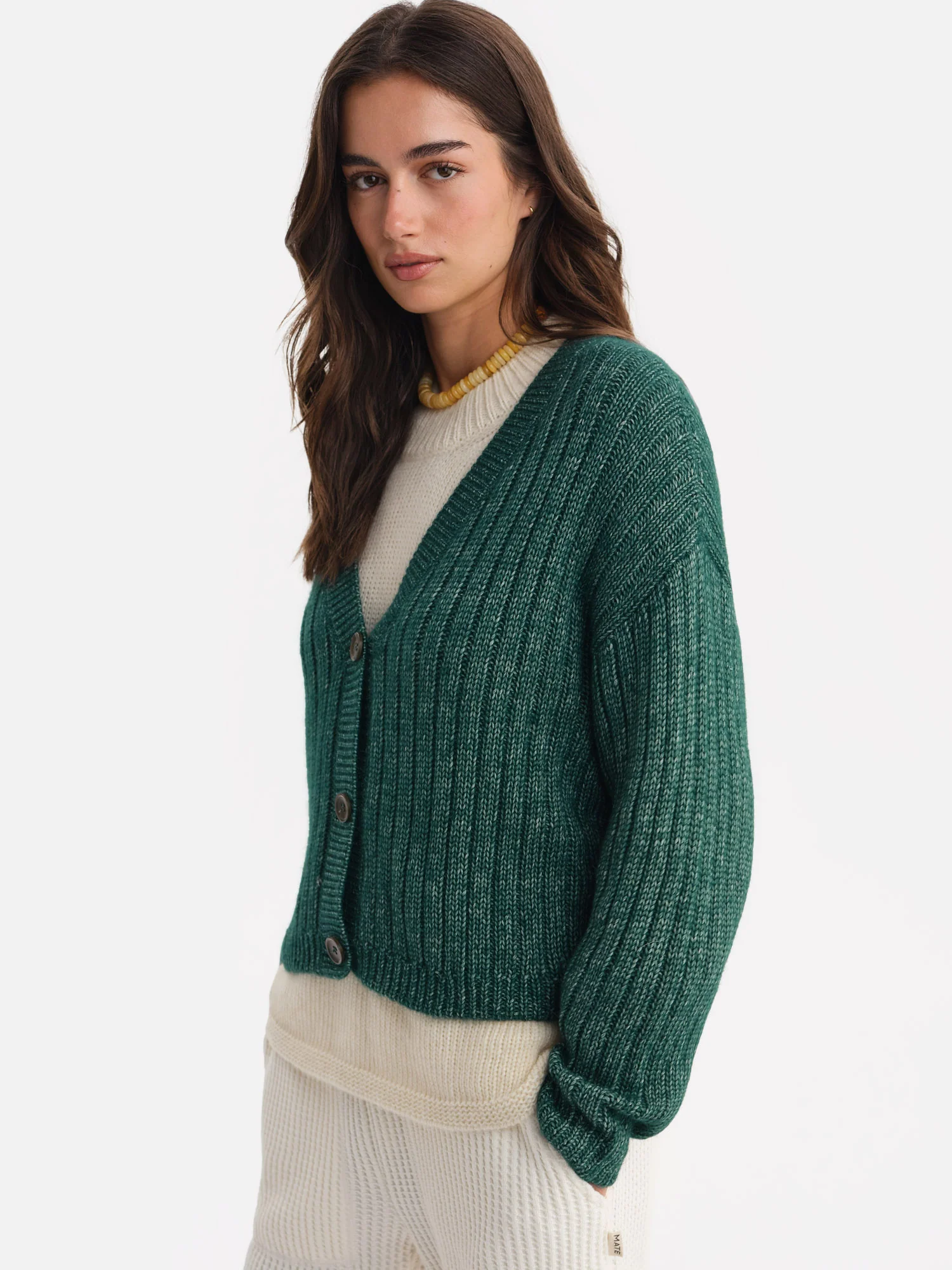 Luxe Alpaca Ribbed Cardigan - Image 4