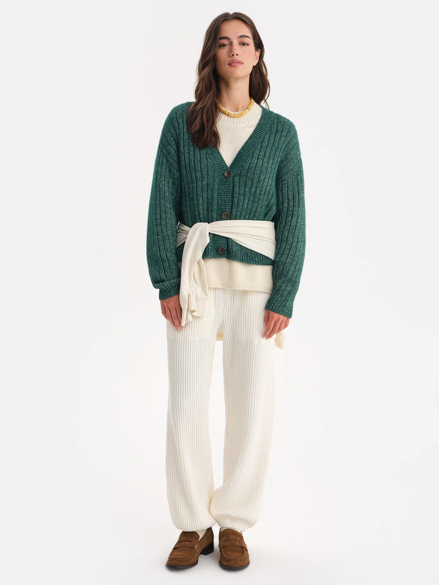 Luxe Alpaca Ribbed Cardigan - Image 7