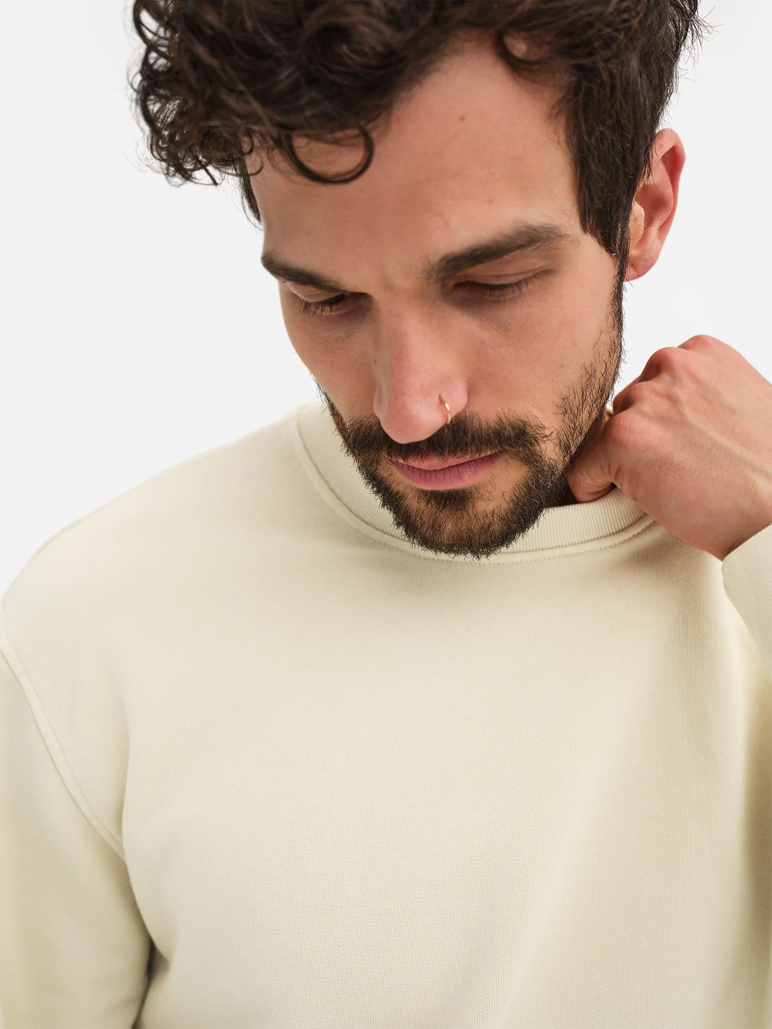 Men's Organic Fleece Crew Neck Sweatshirt - Image 4