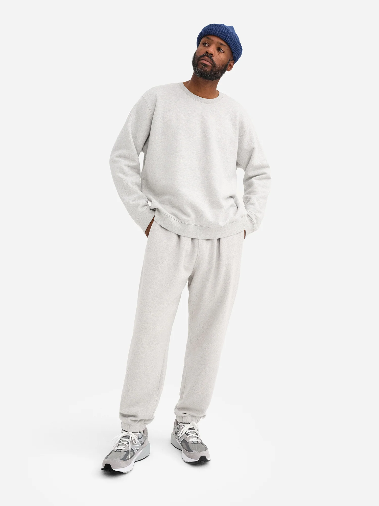 Men's Organic Fleece Crew Neck Sweatshirt - Image 5