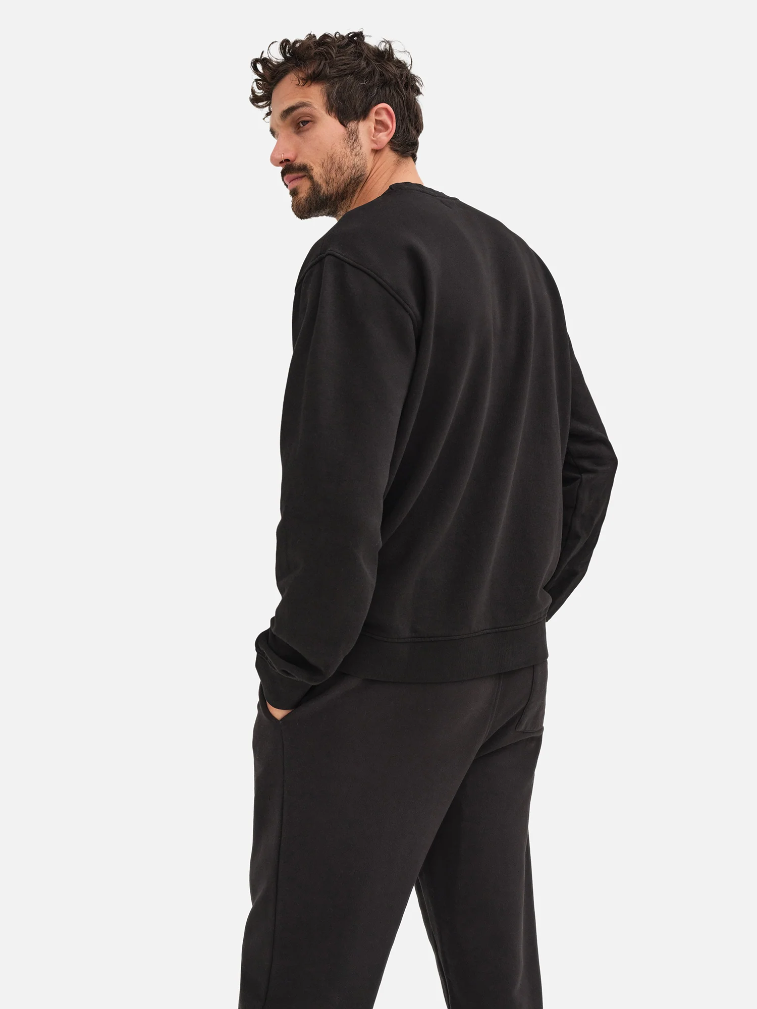 Men's Organic Fleece Crew Neck Sweatshirt - Image 5