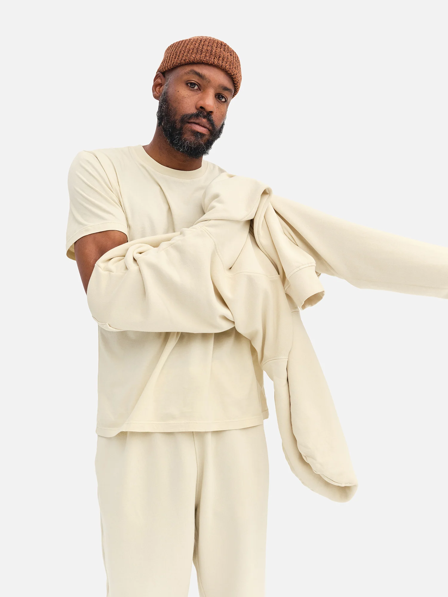 Men's Organic Fleece Hoodie - Image 3