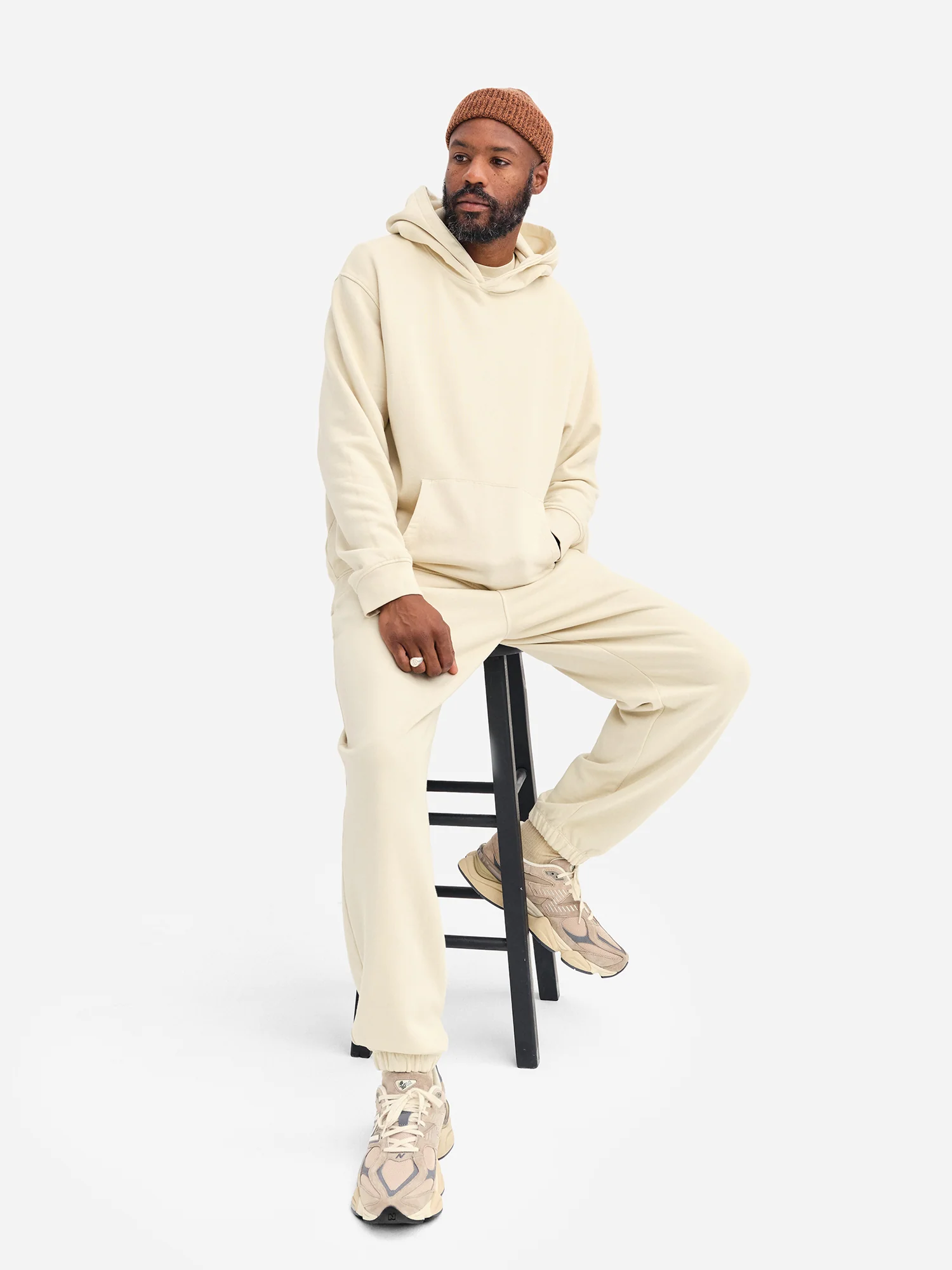 Men's Organic Fleece Hoodie - Image 5