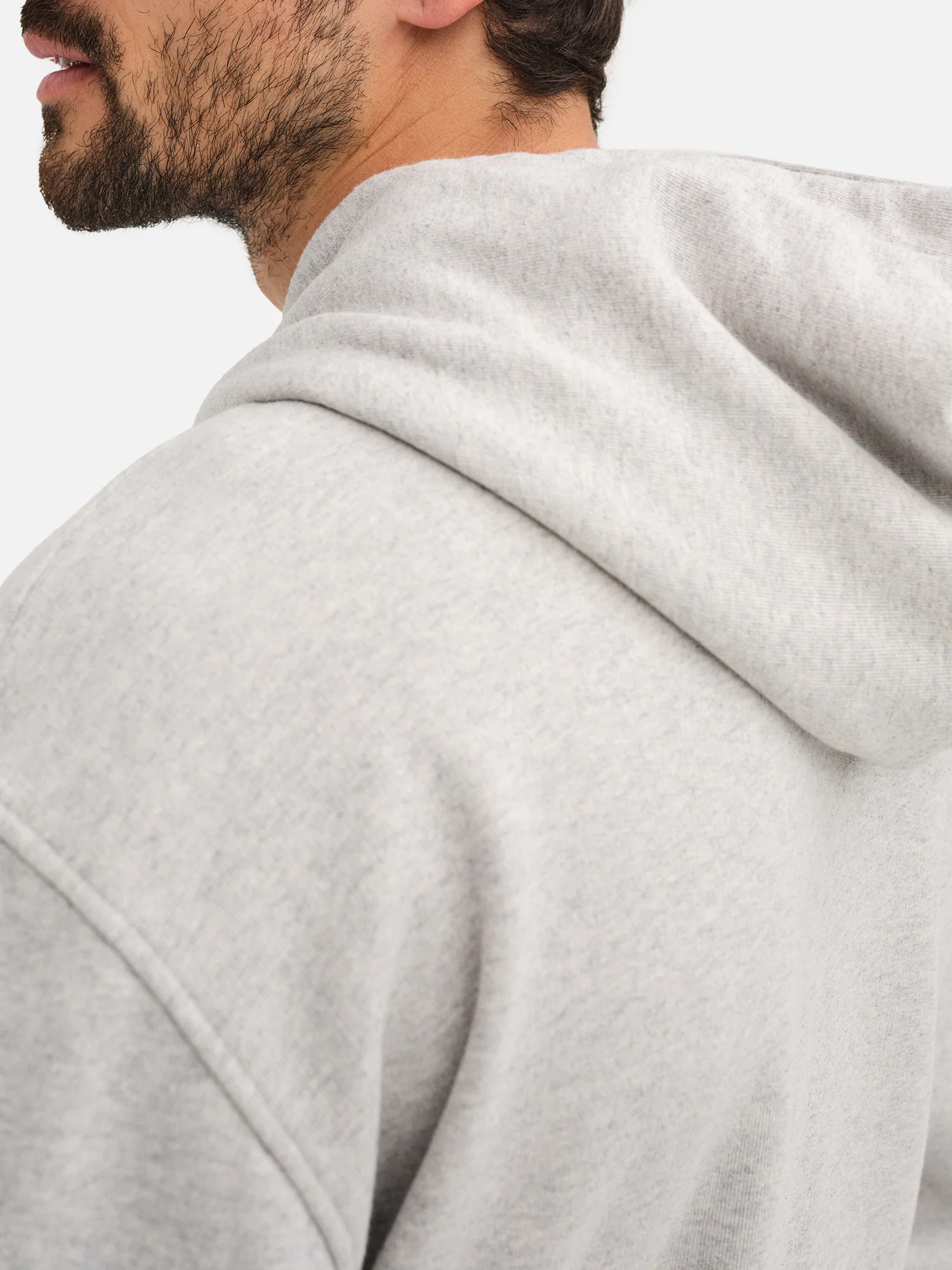 Men's Organic Fleece Hoodie - Image 4