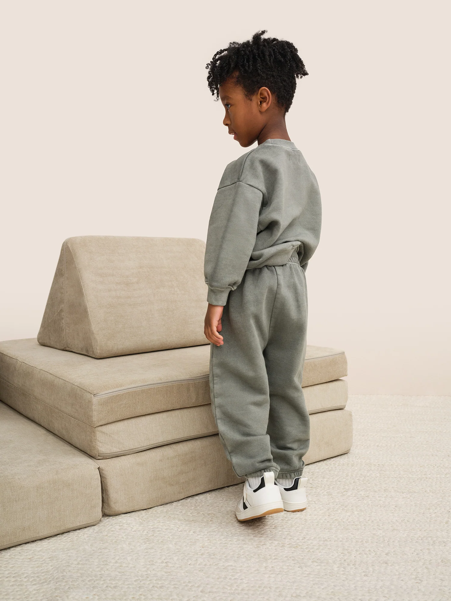 Mini Organic Fleece Crew Neck Sweatshirt - Image 3