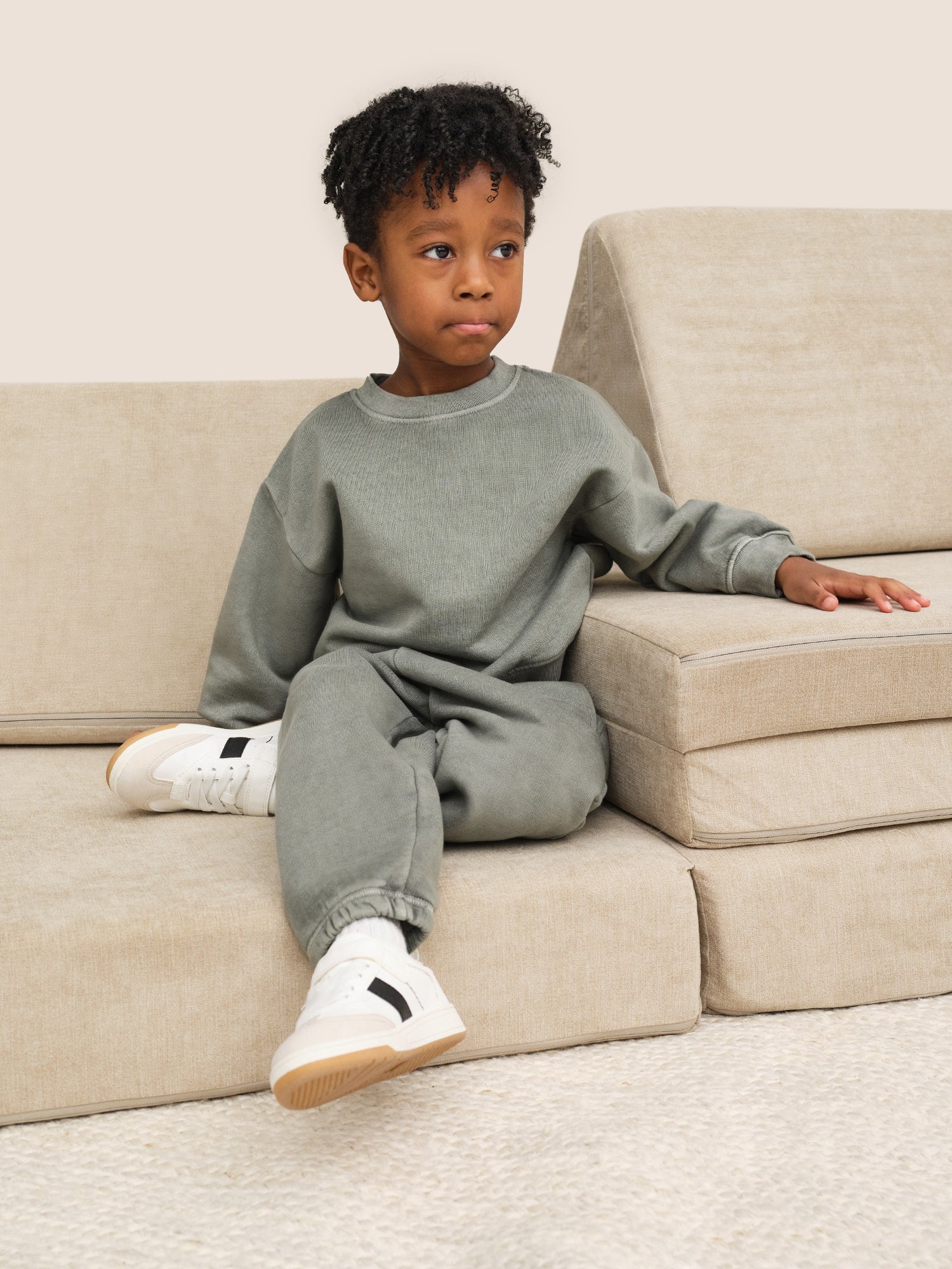 Mini Organic Fleece Crew Neck Sweatshirt - Image 4