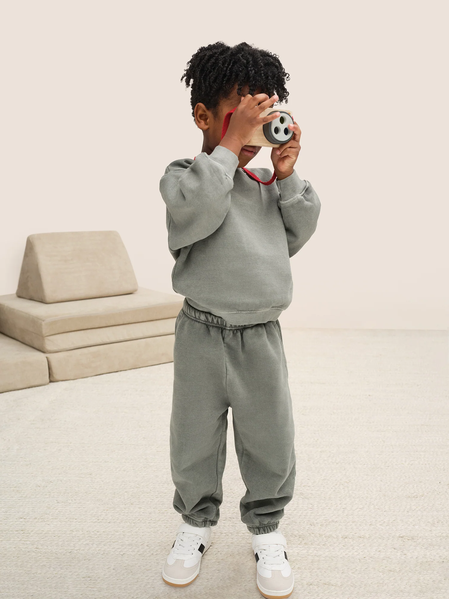 Mini Organic Fleece Crew Neck Sweatshirt - Image 5