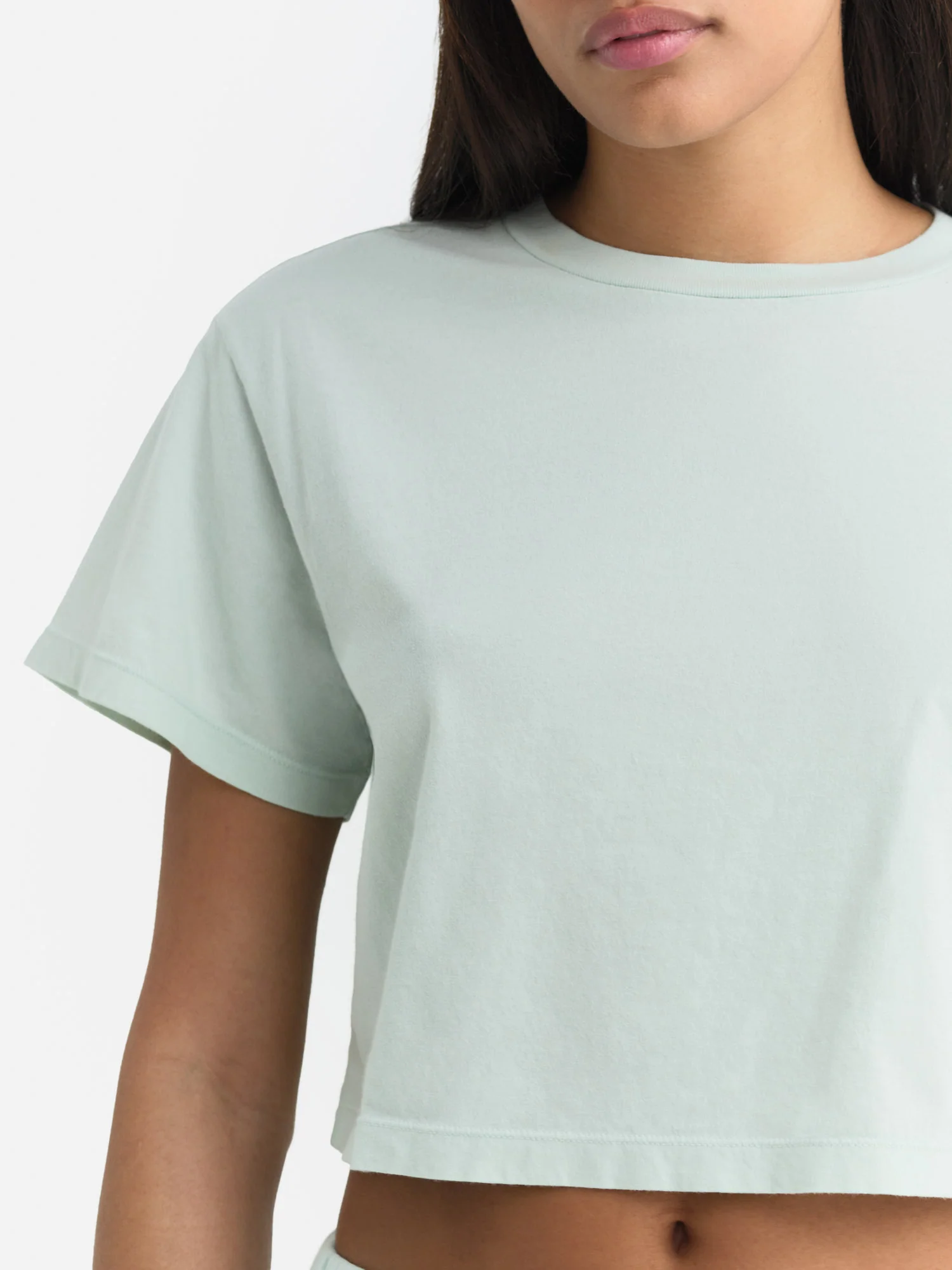 Organic Cotton Relaxed Crop Tee - Image 4