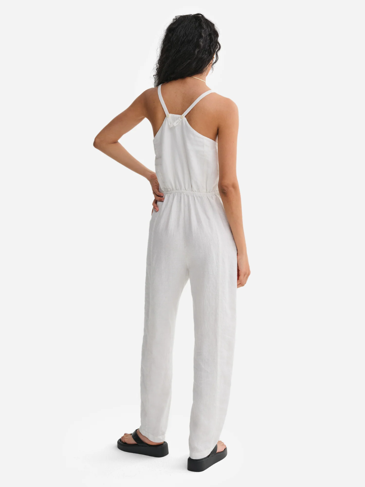 Organic Linen Tank Jumpsuit - Image 7