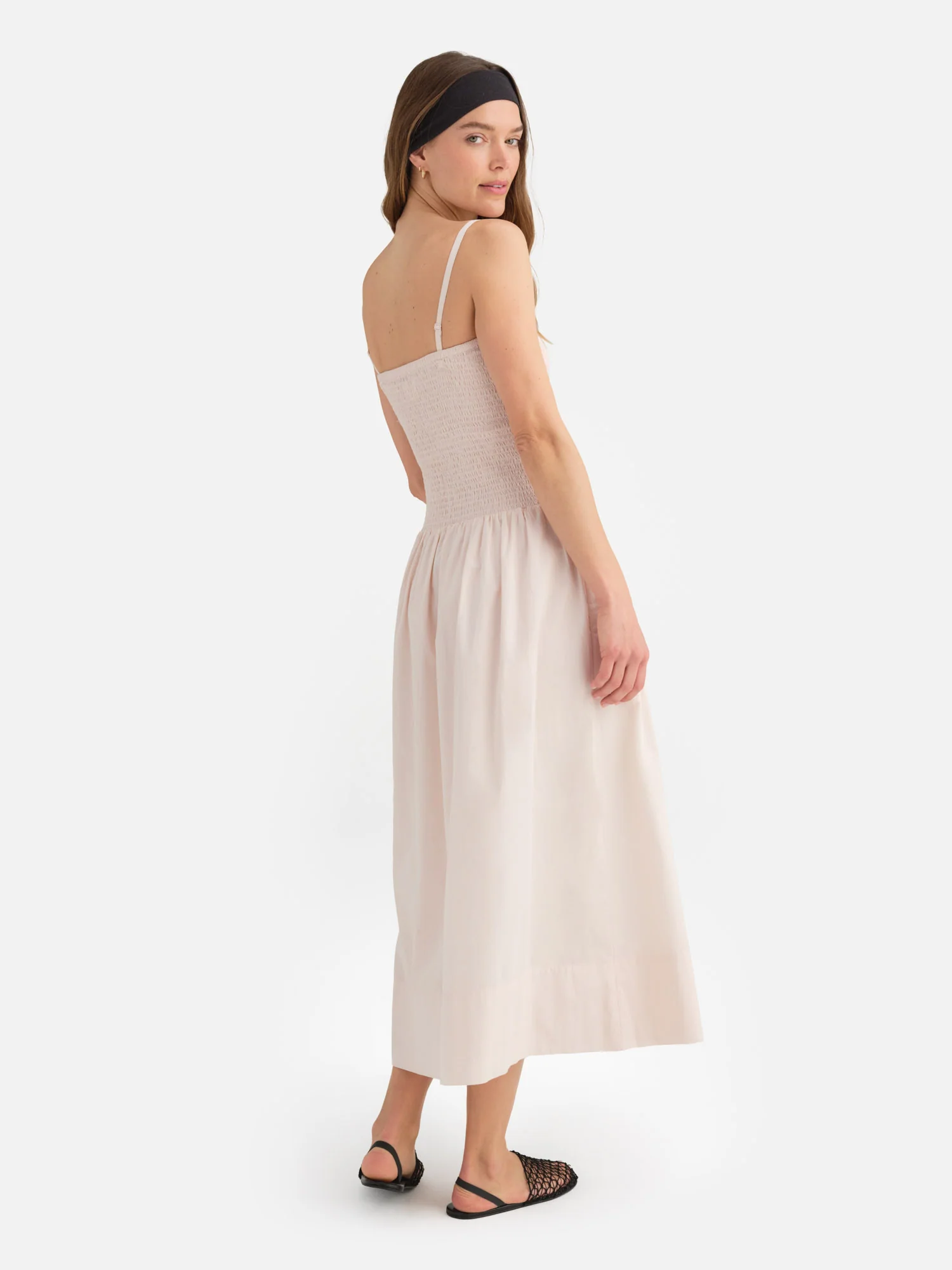 Organic Poplin Smocked Dress - Image 3