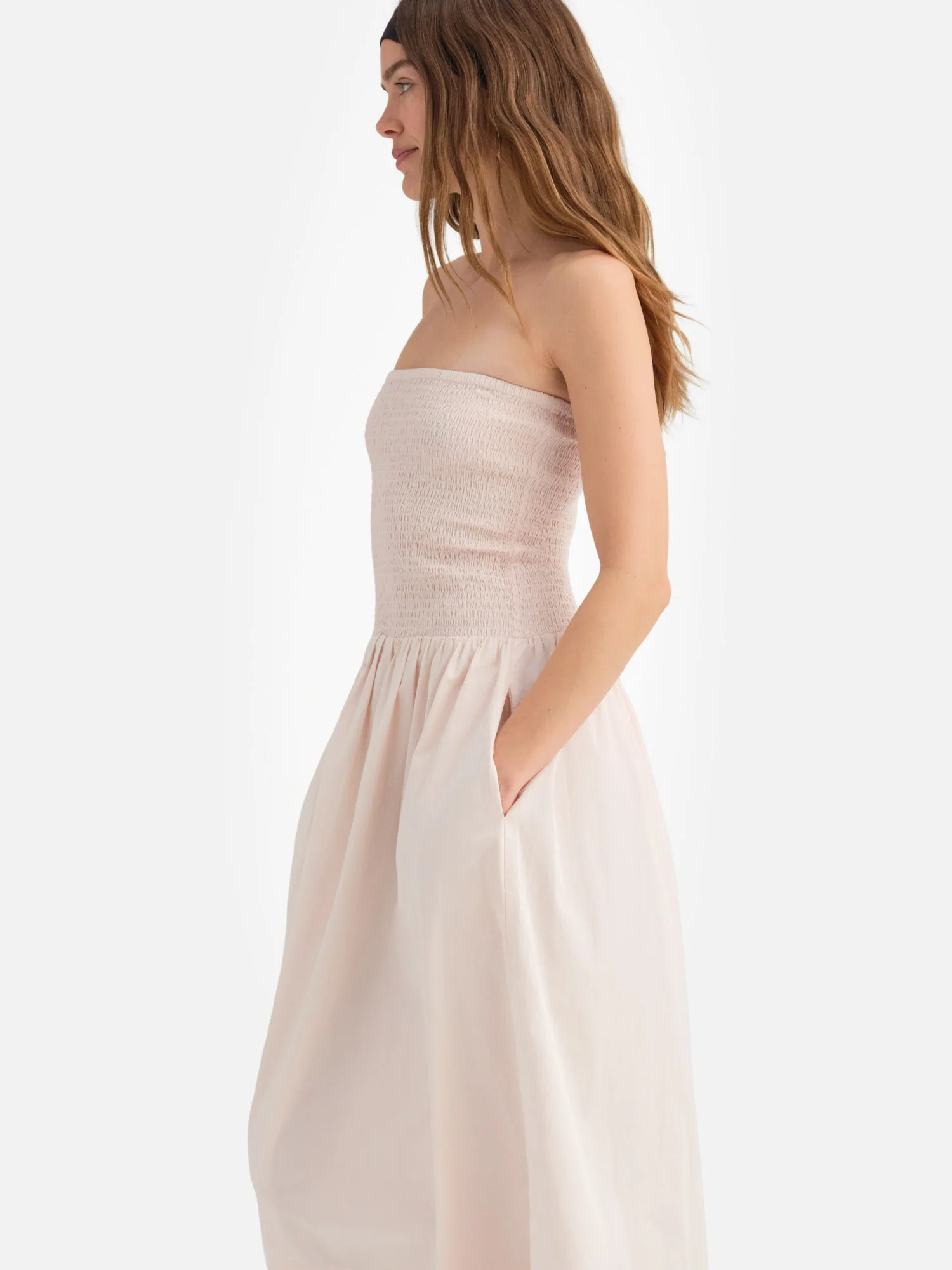 Organic Poplin Smocked Dress - Image 5