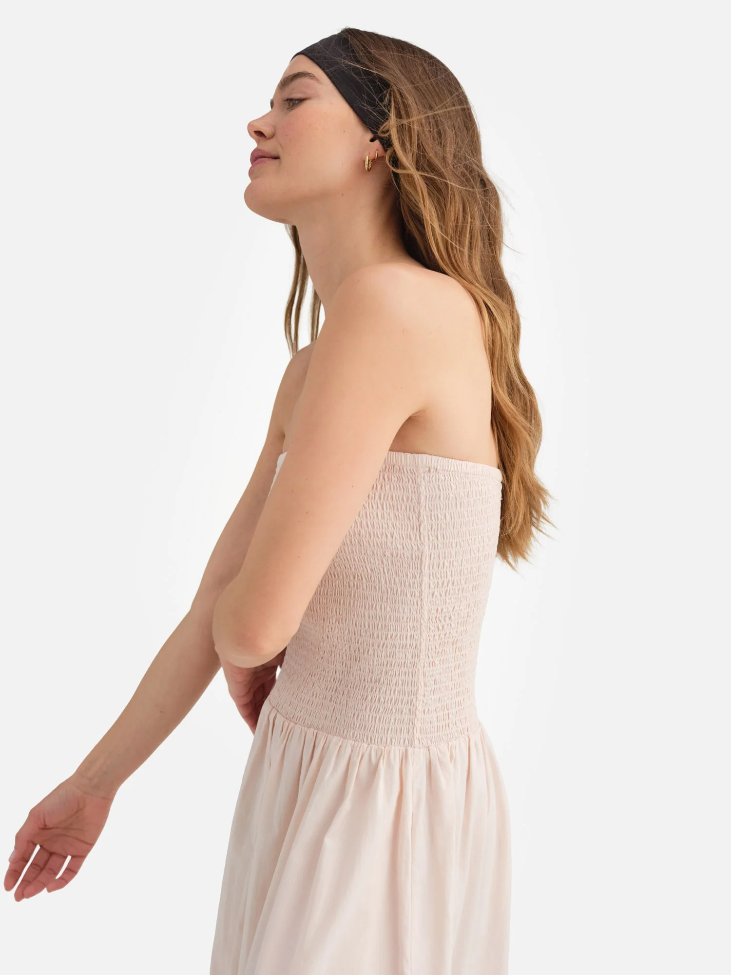 Organic Poplin Smocked Dress - Image 7