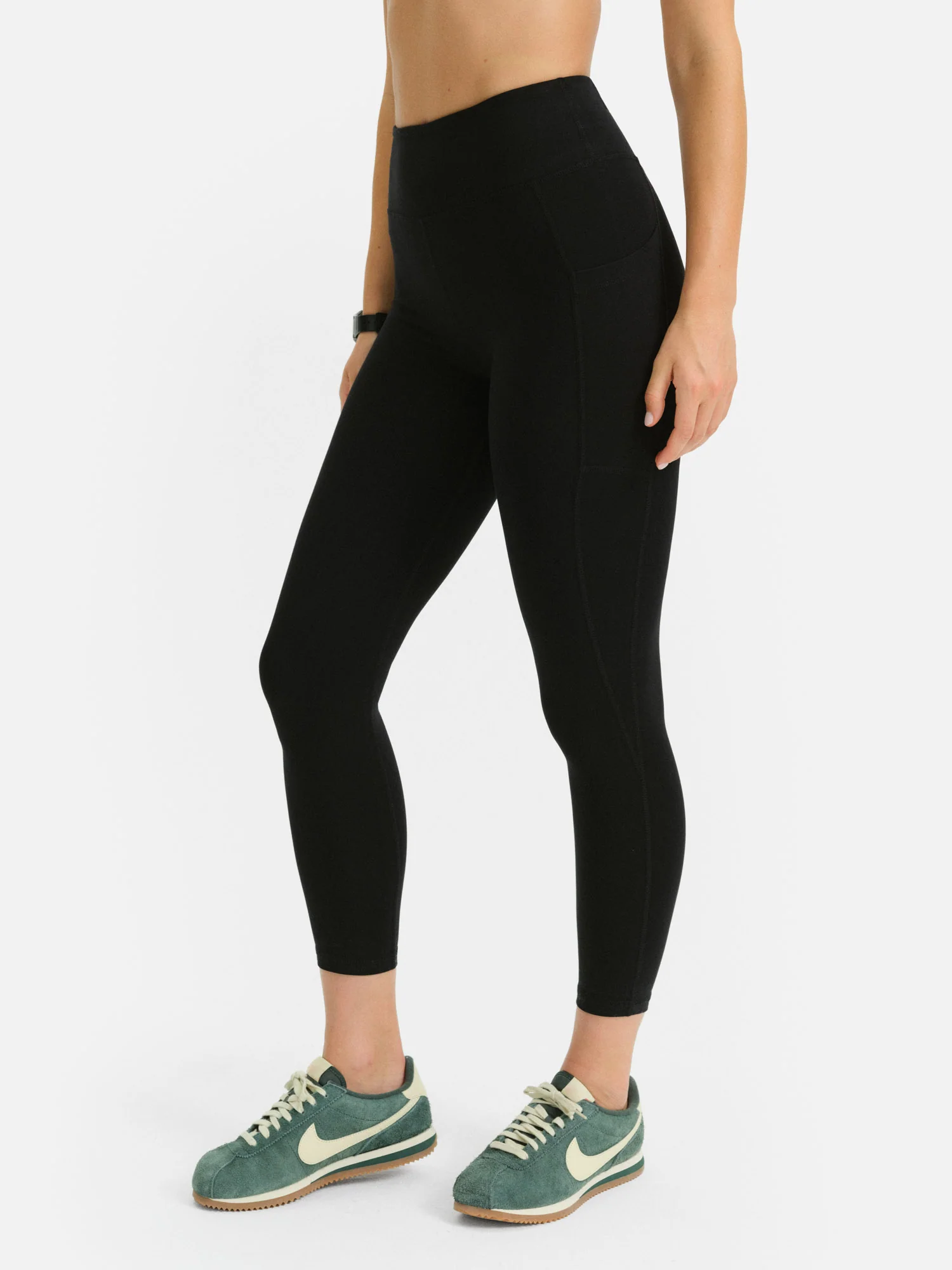 Organic Stretch Midi Legging with Pockets - Image 4