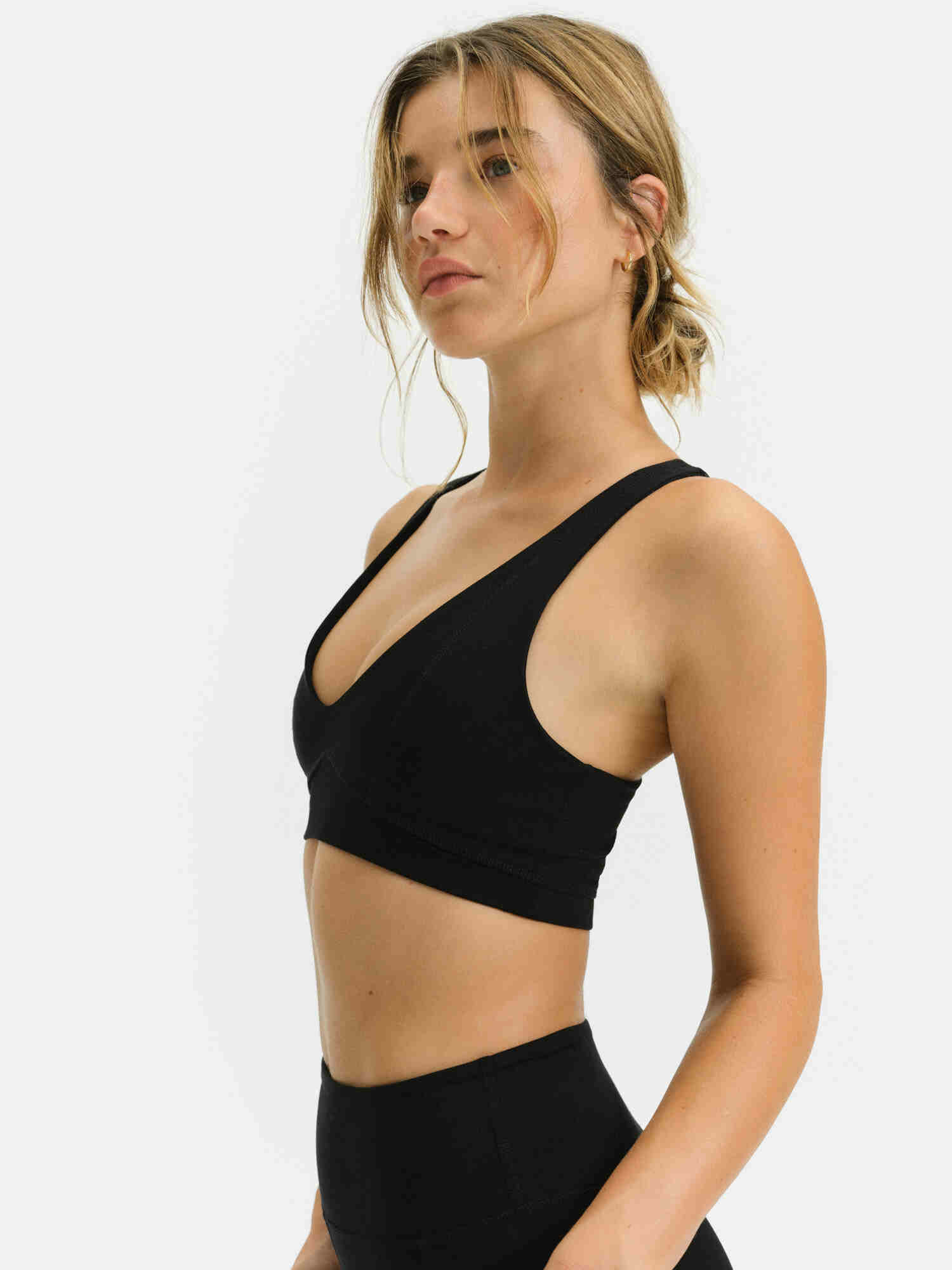 Organic Stretch V-Neck Bra - Image 3
