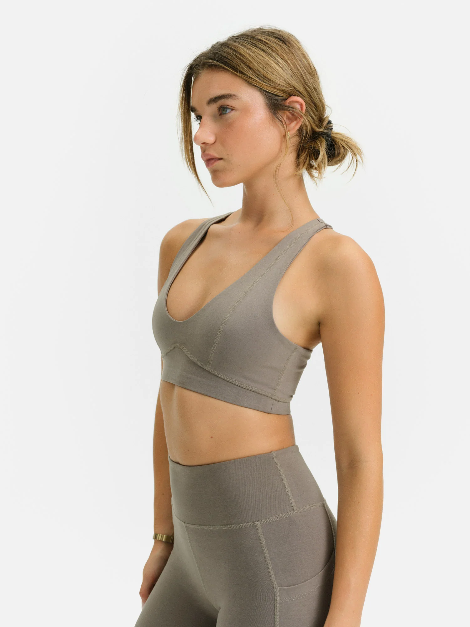 Organic Stretch V-Neck Bra - Image 3