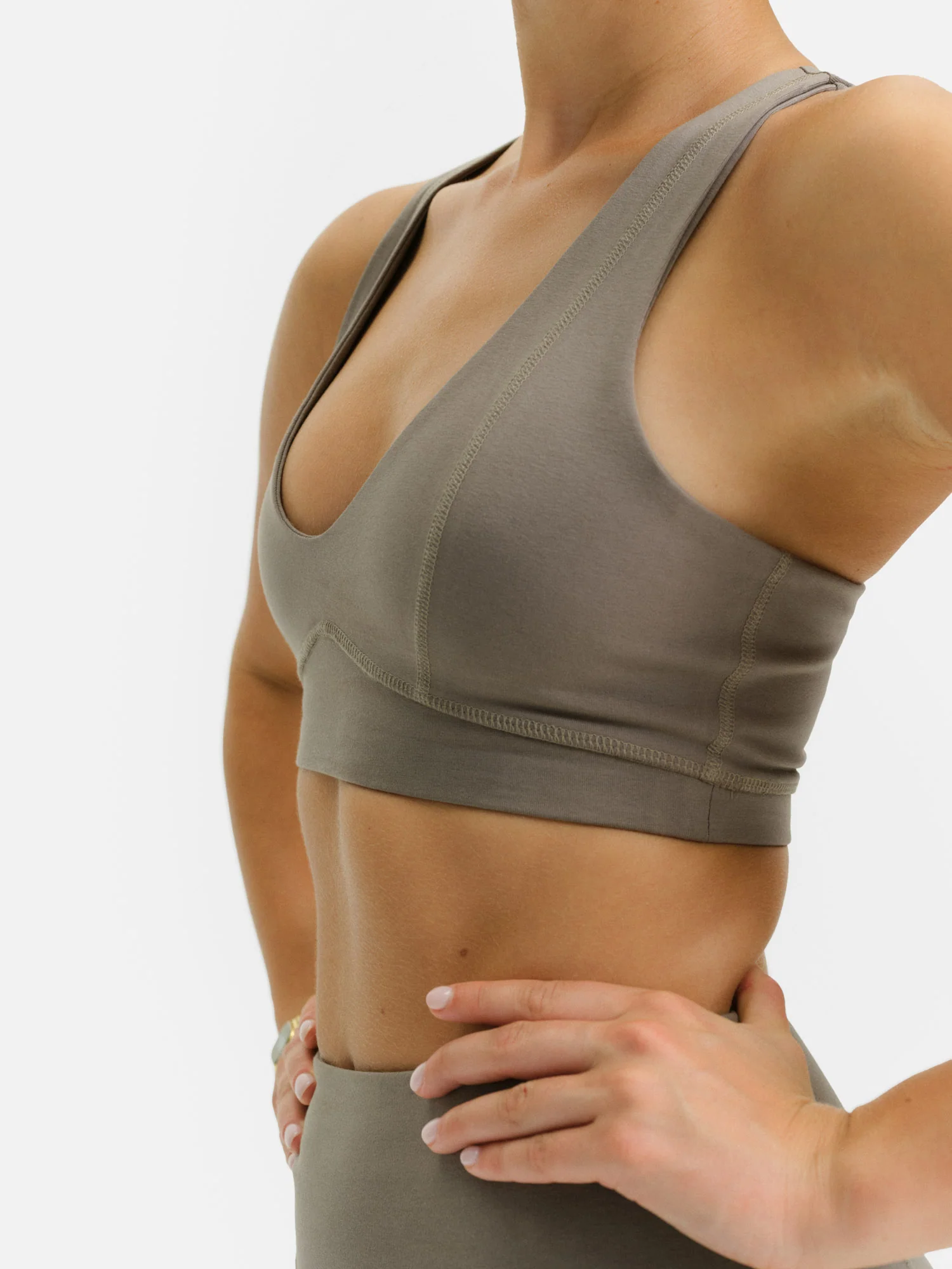 Organic Stretch V-Neck Bra - Image 4