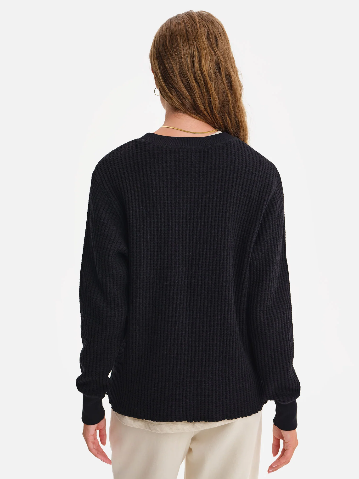 Organic Waffle Crew Top - Image 5