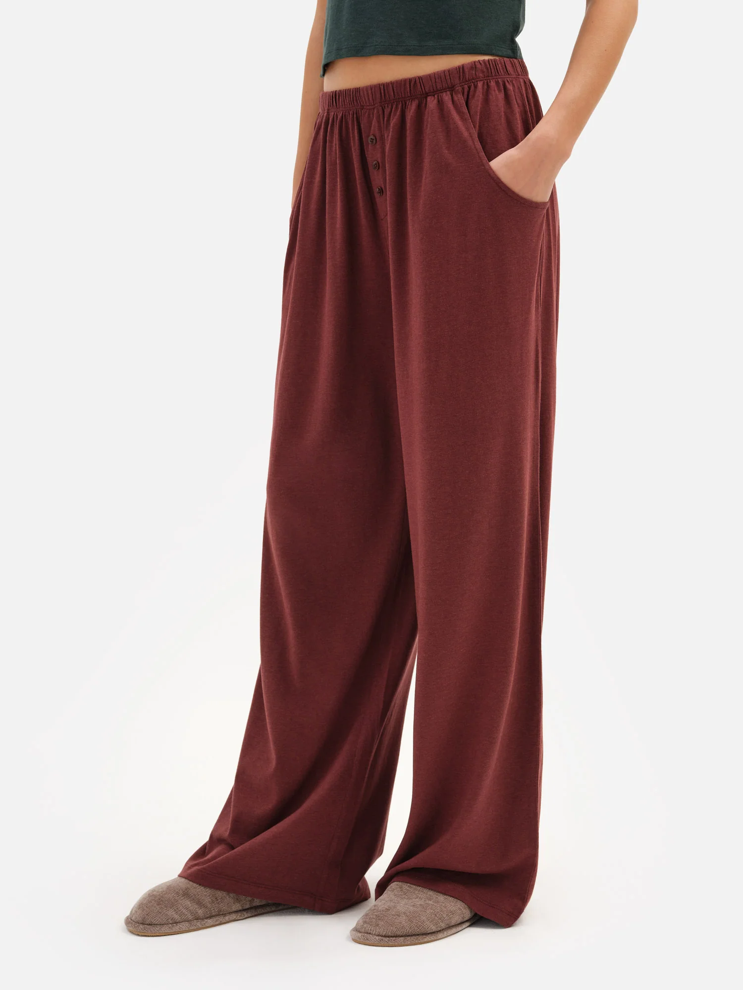 Tencel Sleep Wide Leg Pant - Image 4